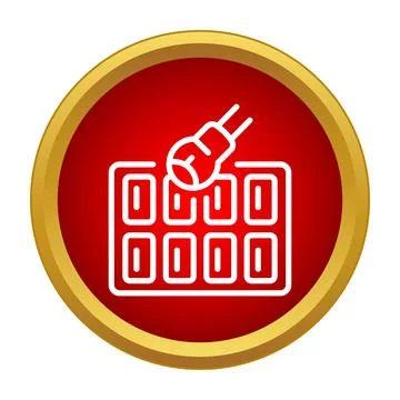 Acupuncture needle stimulating points on human body icon Stock Illustration