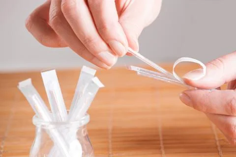 Acupuncture needles Stock Photos