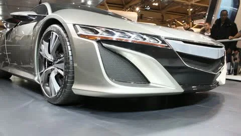 Acura nsx concept car front grille Stock Footage 10792776