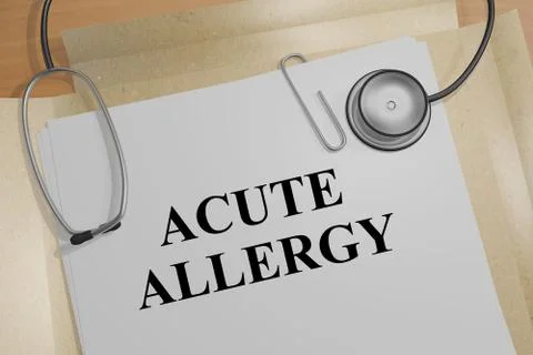 Acute Allergy concept Иллюстрация