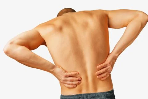 Acute backache Stock Photos