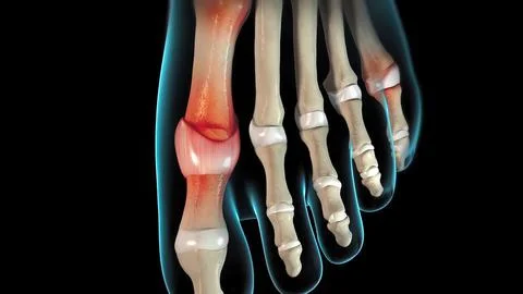 Acute gout atack Stock Illustration