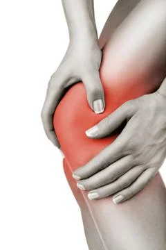 Acute pain in knee Stock Illustration