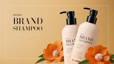 Ad background for promotion shampoo Stock Illustration