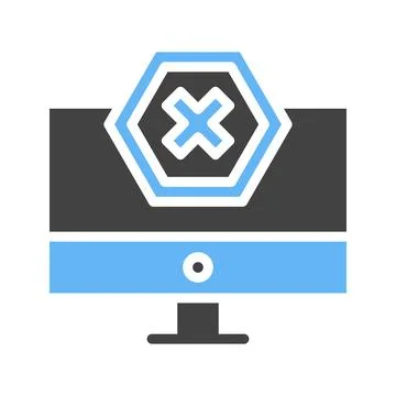 Ad Blocker Icon Image. Stock Illustration