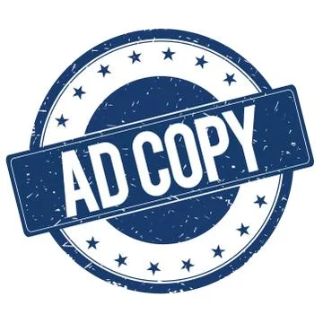 AD COPY stamp sign Stock Illustration