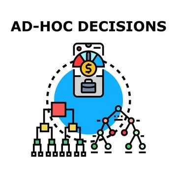 Ad hoc decisions concept vector illustration Stock Illustration