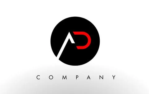 AD Logo.  Letter Design Vector. Stock Illustration