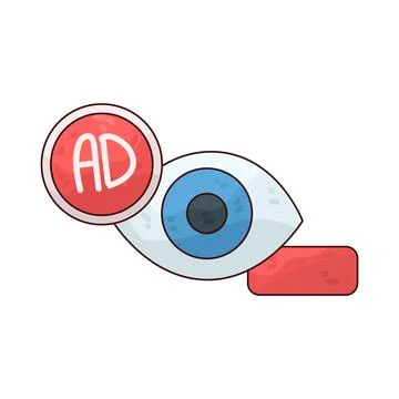 Ad performance illustration Illustrazione stock