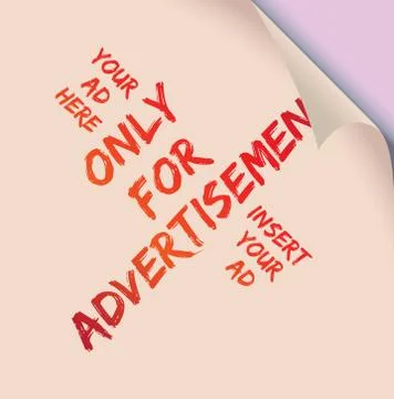 Ad space Stock Illustration