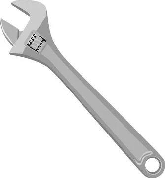 Ad Wrench Tool Vector Stock Illustration
