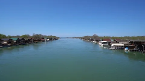 Ada Bojana river landscape Stock Footage 94781834