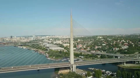 The Ada Bridge circle shot Stock Footage 235941956