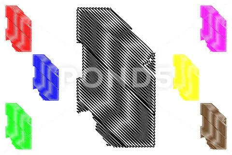 Ada County, Idaho (U.S. county, United States of America, USA, U.S., US) map Stock Illustration
