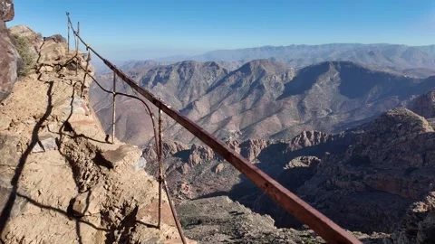 Adad Madni Peak : Exploring the Rugged Beauty of Tafraoute, Morocco Stock Footage 290025720