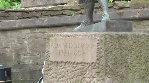 Adam Duncan Statue Stock Footage 8359243