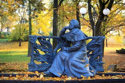 Adam Mickiewicz monument Stock Photos