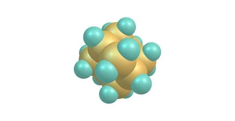 Adamantane molecular model isolated on white Stock Illustration