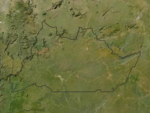 Adamaoua, Cameroon. Low resolution satellite map Illustrazione stock