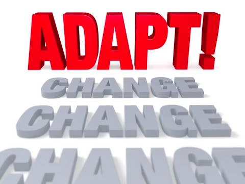 Adapt to change Stock Illustration