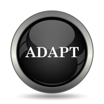 Adapt icon. Internet button on white background. . Stock Illustration