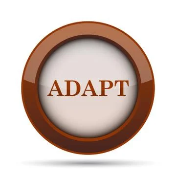 Adapt icon. Internet button on white background. . 스톡 일러스트