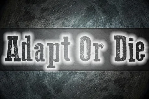 Adapt or die concept Stock Illustration