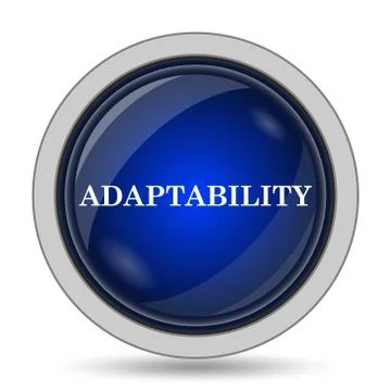 Adaptability icon. Internet button on white background.. Stock Illustration