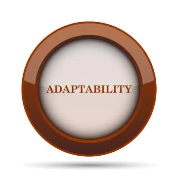 Adaptability icon. Internet button on white background. . Stock Illustration