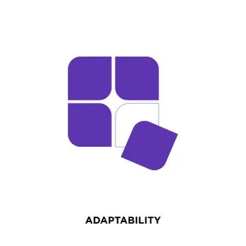 Adaptability icon isolated on white background for your web, mobile and app d Stock Illustration