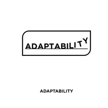 Adaptability icon isolated on white background for your web, mobile and app d Stock Illustration