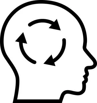 Adaptability linear icon as concept of adaptive life 스톡 사진