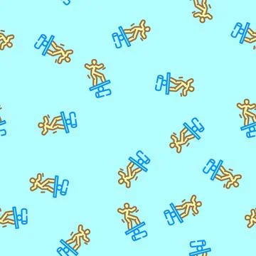 Adaptability success life vector seamless pattern Illustrazione stock