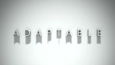 Adaptable 3D title animation with shadows on a white background Stock Footage 296531060