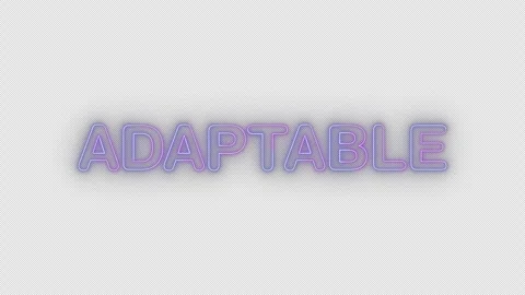 Adaptable neon effects, text animation on transparent background Stock Footage 303498738