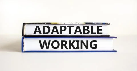 Adaptable working symbol. Concept words Adaptable working on beautiful book.. Stock Photos