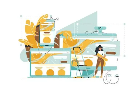 Adaptation design for devices Stock Illustration