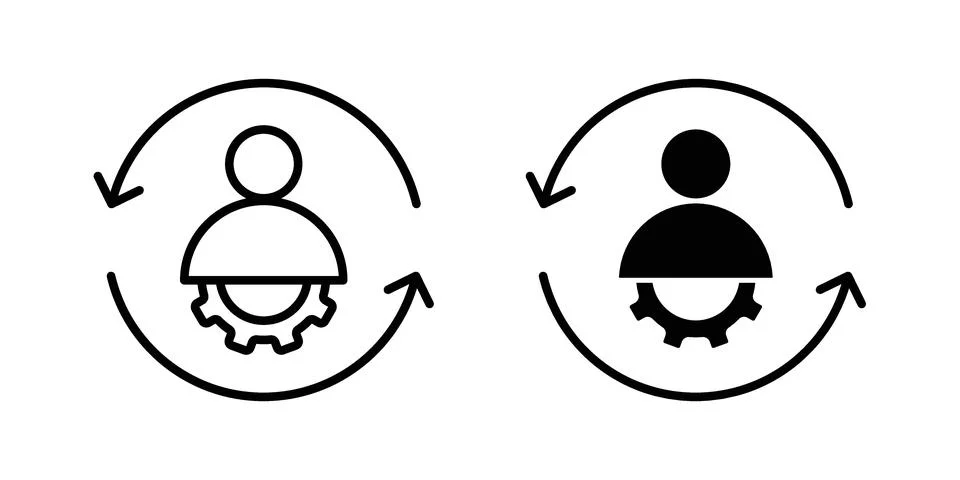Adaptation icon set. Vector EPS 10 Illustrazione stock