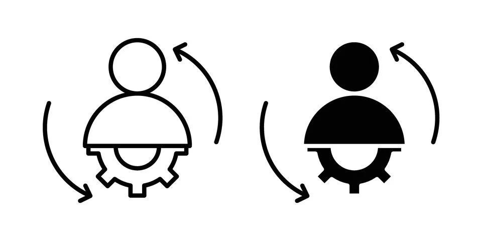 Adaptation icon vector design. EPS10 Illustrazione stock