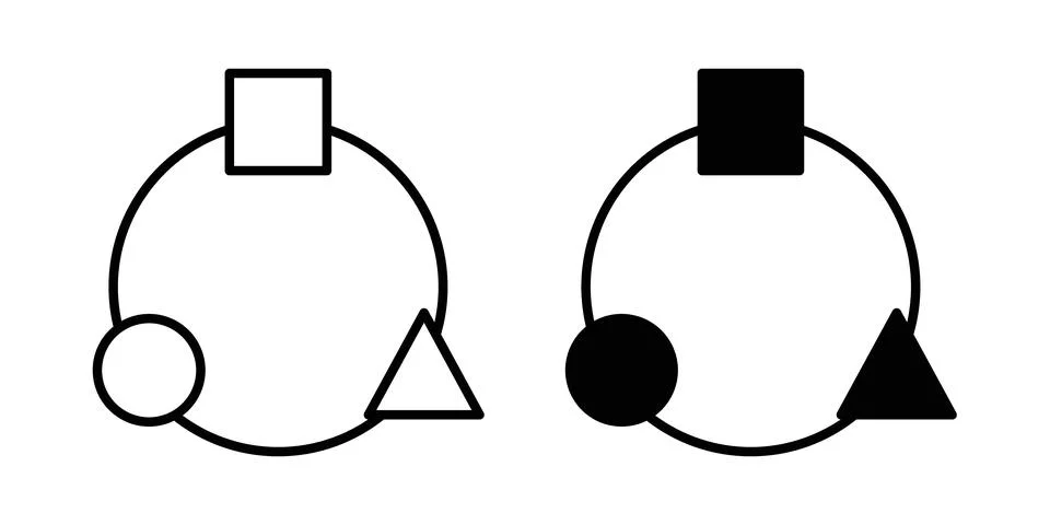 Adaptation icon vector, symbol, logo illustrations イラスト素材