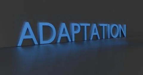 Adaptation Word Stock Illustration