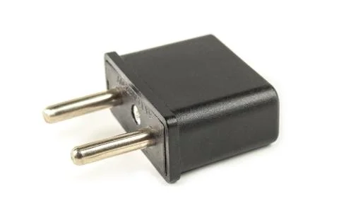 Adapter for electric power plug Stock Photos
