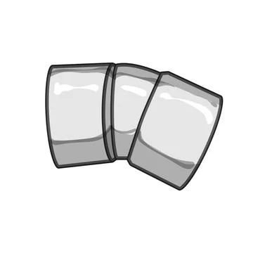 Adapter pipe elbow cartoon vector illustration Stock Illustration