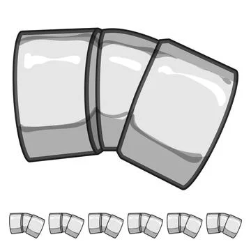 Adapter pipe elbow cartoon vector graphic Stock Illustration