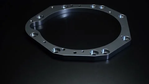 Adapter plate for car tuning Video stock 164933626