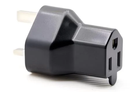 Adapter socket  electrical plug. Stock Photos