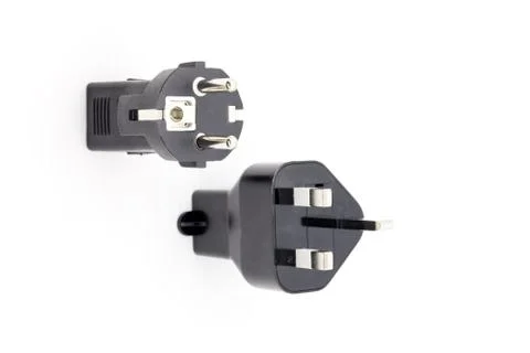 Adapter socket  electrical plug. Foto stock