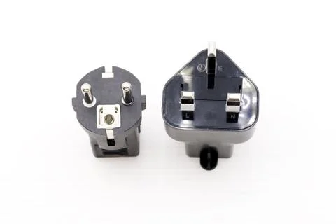 Adapter socket  electrical plug. Foto stock