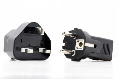 Adapter socket  electrical plug. Stock Photos