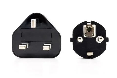 Adapter socket  electrical plug. Foto stock